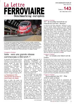 À lire dans La Lettre ferroviaire 143