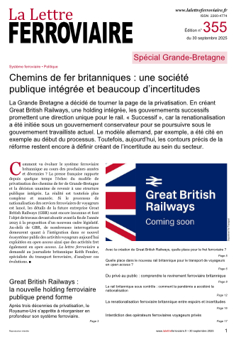 À lire dans La Lettre ferroviaire 355